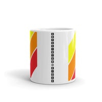 Yellow Orange Red Stripes Kaffa Mug