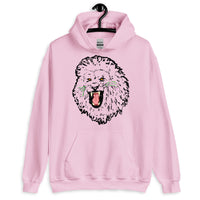 Lion Roar Black Outline Unisex Hoodie