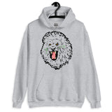 Lion Roar Black Outline Unisex Hoodie