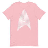 Custom Sisko Kid White Lines Unisex T-Shirt Pink