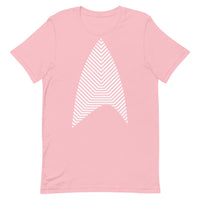 Custom Sisko Kid White Lines Unisex T-Shirt Pink