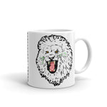 Lion Roar Black Outline Kaffa Mug